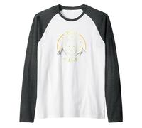 Wild at Heart: Wolf Spirit Mountain Adventure Raglan Baseball Tee, Men, Dark Heather/White, XXL