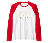 Wild at Heart: Wolf Spirit Mountain Adventure Raglan Baseball Tee, Men, Red/White, XXL