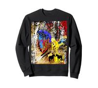 Wild at the Core Chaos Heart and Horse Design Sweatshirt