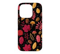 Wild Autumn Fall Floral Acorn Mushroom Cozy Season Cute Case for iPhone 14 Pro