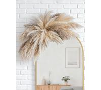 WILD AUTUMN Fluffy Boho Wall Decor - DIY Pampas Grass Kits,Decorative Pampas Cloud,Mirror Decorative,for Entryway Bedroom Living Room Bathroom House Warming Gifts New Home Essential