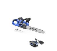 WILD BADGER POWER 40V 16 Inch Cordless Electric Chainsaw, Brushless, 4.0Ah Battery and Charger, Intelligent Cutting Technology, Efficient Cutting, Safe and Reliable, Ideal for