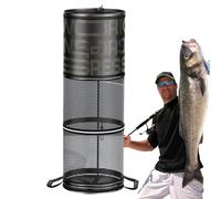 Wild Bag - Fold Fish Catch Bag with Quick Dry Mesh | Lightweight Fish Basket for Camping, Boat, Shore, Lake, River, Portable Mesh for the Wild