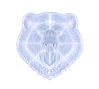 Wild Bear for Head Pendant Resin Mold Animal Silicone Molds Wall Art Decor for Head Hanging Pendant C Molds Silicone