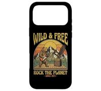 Wild Bear Guitar Retro Wildlife Music Vintage Mountain Art Case for iPhone 17 Pro Max