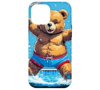 Wild Bear Summer Vintage Pool Case for iPhone 12 Pro Max