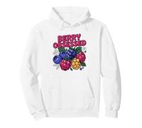Wild Berry Forager Collecting Raspberries Blackberries Pullover Hoodie