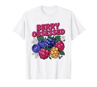 Wild Berry Forager Collecting Raspberries Blackberries T-Shirt