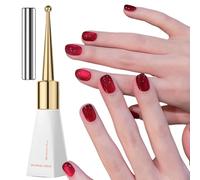 Wild Berry Red Glitter Cat Eye Gel Nail Polish - Sparkling Holographic Finish - Soak Off UV/LED - Magnetic Effect - 10ml