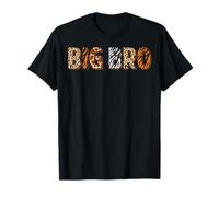 Wild Big Bro Birthday Zoo Safari Jungle Animal Pattern T-Shirt