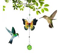 Wild Bird Feeder, Leak-proof Feeder, Decorative Bird with Butterfly Feeder for Outdoors, Garden Feeder with Sturdy Construction, Backyard Accessories