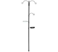 Garden Bird Feeder Station 3 Hanger Brackets Water Dish Mesh Seed Tray 2m