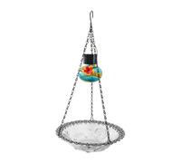 Wild Bird Mulie - Bird Bath Tray, House Hanging Birds LED Solar Powered with for Garden Garden Patio Patio Pot Window Pour Hen Mounted on Sunrise