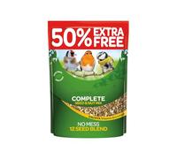 Wild Bird Seed Mix 2kg,12-Seed Blend with Vitamins for Garden Birds, Husk-Free, No Mess Bird Food, 50% Extra Free
