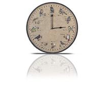 Wild Birds Design Outdoor/Indoor Wall Clock. Garden, Patio Clock. Outdoor Clocks. Waterproof Clock.