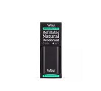 Wild Men's Black Case and Fresh Cotton and Sea Salt Deodorant Refill