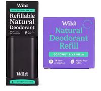 Wild Black Case and Fresh Cotton & Sea Salt Deodorant- 40g + Coconut Vani Refil
