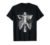 Wild BlackBerry Skeleton Rib Cage Value Graphic T-Shirt, Men, Black, S