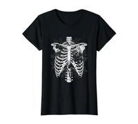 Wild BlackBerry Skeleton Rib Cage Value Graphic T-Shirt, Women, Black, XS