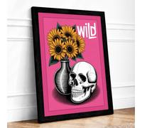 Wild Bloom Memento Eclectic Framed Wall Art Print A2 (59.4×42cm) Black,