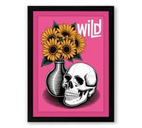 Wild Bloom Memento Eclectic Framed Wall Art Print A2 (59.4×42cm) Black, Wall Decor for Living Room, Bedroom, Office & Home, Ready to Hang, Art Gift