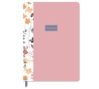 Wild Bloom Pastel Pink Floral A5 Notebook