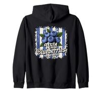 Wild Blueberries Tiny But Mighty Vibe Zip Hoodie