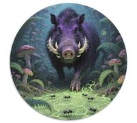Wild Boar 1000 Piece Jigsaw Puzzle For Adults Family Challenge Toys Stress Relief Puzzle Cultivate The Spirit of Teamwork For Adults Gifts 1000pcs (67.5x67.5cm)
