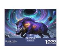 Wild Boar 1000 Piece Paper Jigsaw Puzzles Wildlife Impossible Puzzle Beautiful Decoration for Adults And Kids 38x26cm/1000pcs