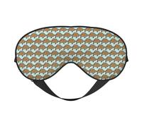 Wild Boar Animation Printing All-Occasion Sleep Eye Mask with Double Sides Adjustable Strap Perfect for Shifts & Travel