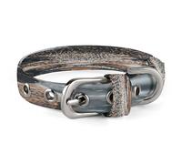 Wild Boar Dog Collar Adjustable Pet Collar Stainless Steel D-Ring Collar Oxford Cloth Cat Collar Strap with Metal Buckle for Small Medium Dog