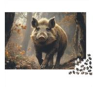 Wild Boar Forest 1000 Piece Jigsaw Puzzle Paper Puzzle Game for Adults Relaxation 70x50cm/1000pcs
