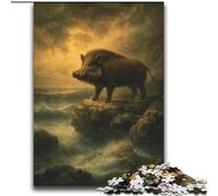 Wild Boar Jigsaws Puzzles 2000 Pieces for Adults Gifts, Challenging Game And Family Play Educational Game for Birthday, Chrismas (70x100cm)