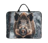 Wild Boar Laptop Case Sleeve 14 inch Shockproof Protective Notebook Case Travel Laptop Bag with Handle Waterproof Computer Cover Briefcase Handbags for Men Women