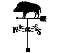 Wild Boar Metal Weathervane Weather Vane With Anti Rust Coating Wind Direction Indicator Durable Wind Vane Crafts Ornaments For Outdoor Farm Yard Garden Gazebo