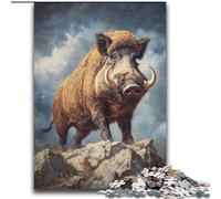 Wild Boar on The Mountain Jigsaw Puzzles for Teenagers 2000 Piece, Suitable for Ages 14 And Up Family Fun It Is Ideal As A Gift for The Whole Family (70x100cm)