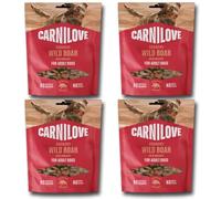 Wild Boar with Rosehips Crunchy Dog Treats by Carnilove - 200g x 4 Pack