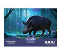 Wild Boar1000Pieces JigsawPuzzlesanimal ForAdults Challenging Brainteasing Age12+byth HomeDecoration Brainteasing Adults Jigsaw Puzzle 70x50cm/1000pcs