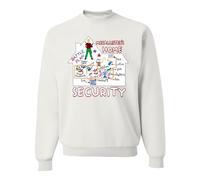 Wild Bobby McCallister's Home Security Battle Plans Alone Christmas Sweater Unisex Crewneck Sweatshirt, White, M