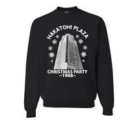 Wild Bobby Nakatomi Plaza Christmas Party 1988 Classic McClane Die Hard Ugly Christmas Sweater Crewneck Sweatshirt, Black 1, XXL