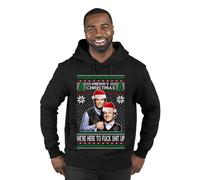 Wild Bobby Step Brothers Parody Holiday Pose Ugly Christmas Sweater Unisex Crewneck Sweatshirt, Black-step-h, XXL