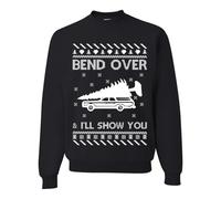 Wild Bobby Where You Gonna Put a Tree That Big? Ugly Christmas Sweater Crewneck Sweatshirt