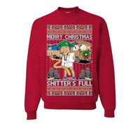 Wild Bobby You Serious Clark Christmas Vacation Movie Ugly Christmas Sweater Unisex Crewneck Sweatshirt, Red-shitter's Full, XL