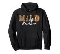 Wild Brother Zoo Safari Animal Jungle Exotic Fun Siblings Pullover Hoodie