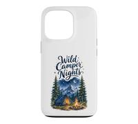 Wild Camper Nights Watercolor Camping and Stargazing Design Case for iPhone 13 Pro