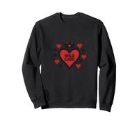 Wild Card Queen of Hearts Poker Casino Gambler Royal Sweatshirt, Adult Unisex, Black, M