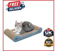 Wild Cat Cardboard Scratcher for Cats with Catnip and Furniture Protection