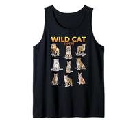 Wild Cat Expert Educational Animal Big Cat Lover Tank Top