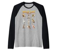 Wild Cat Species Educational Animal Big Cat Lover Raglan Baseball Tee
