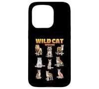 Wild Cat Species Educational Types Of Big Cat Wild Animal Case for iPhone 15 Pro